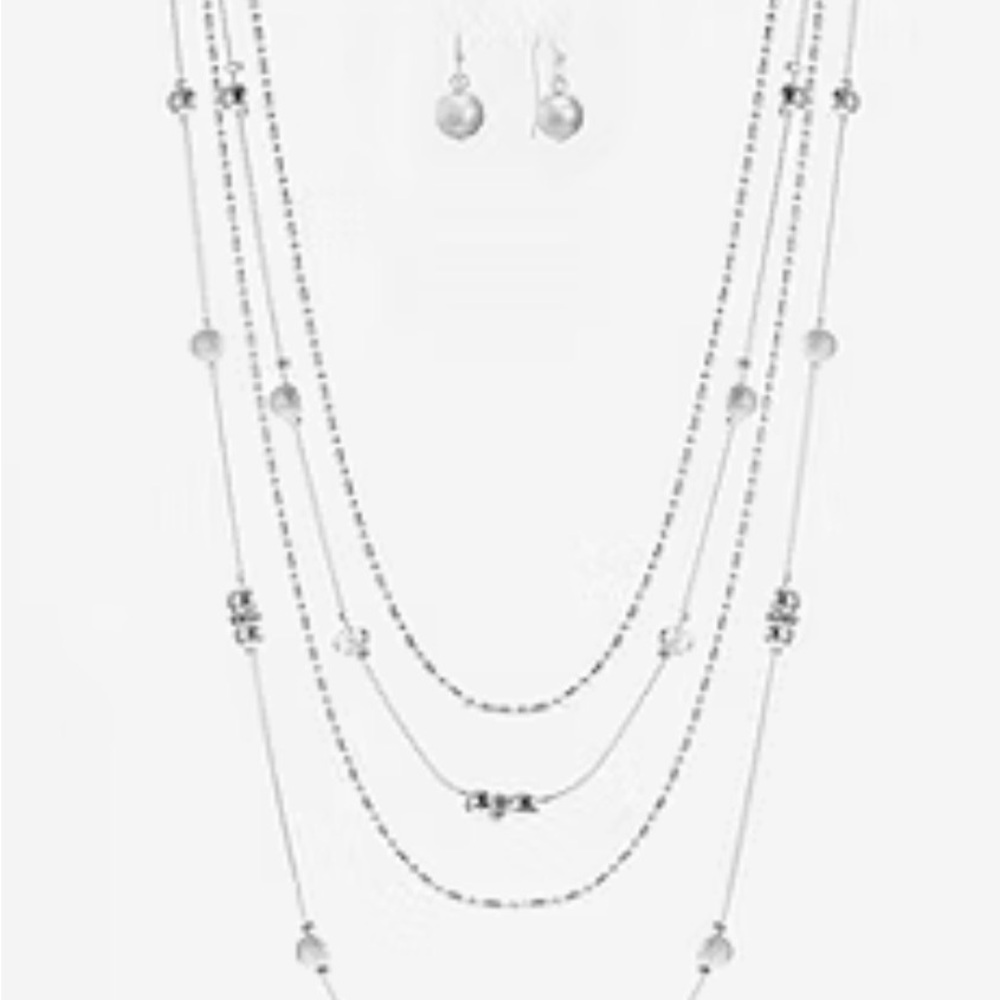 Liz Claiborne Women’s Multi-Strand Necklace And Drop Earring 2-pc. Jewelry Set